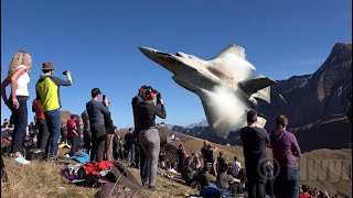 The Best Avgeek Airshow In The World!!   Spectacular Swiss Alps  Axalp Fliegerschiessen