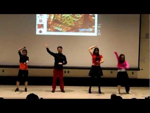 2013UMass中文系春晚之舞蹈(womanizer+江南style)谢谢中文系同学的掌声配合.