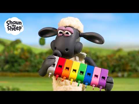  حفلة الصفارات المجنونة في المزرعة!  أوركسترا صفارات شون تبدأ العمل!  | Shaun the Sheep