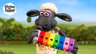 🎺 حفلة الصفارات المجنونة في المزرعة! 🌈 أوركسترا صفارات شون تبدأ العمل! 🎶💥 | Shaun the Sheep