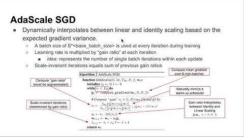 Introduction to AdaScaleSGD