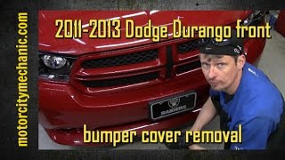 2011-2013 Dodge Durango front bumper cover/fascia removal