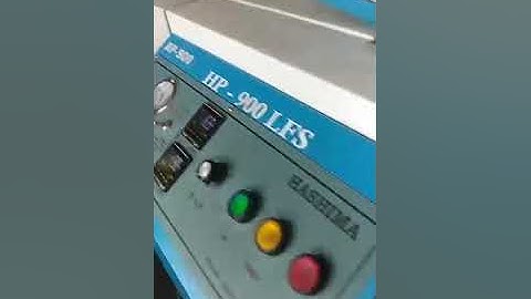 Hashima 900 LFS fusing machine