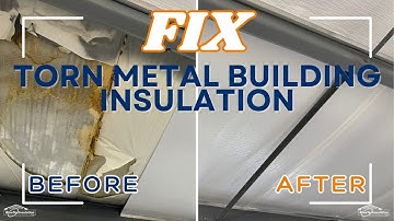 44,000 Sq  Ft Building - Roof Insulation Repair System - Cover Old Insulation