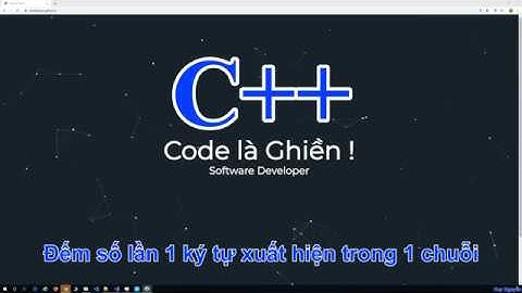 061 - C++ Count (Đếm) 1 ký tự xuất hiện trong 1 chuỗi
