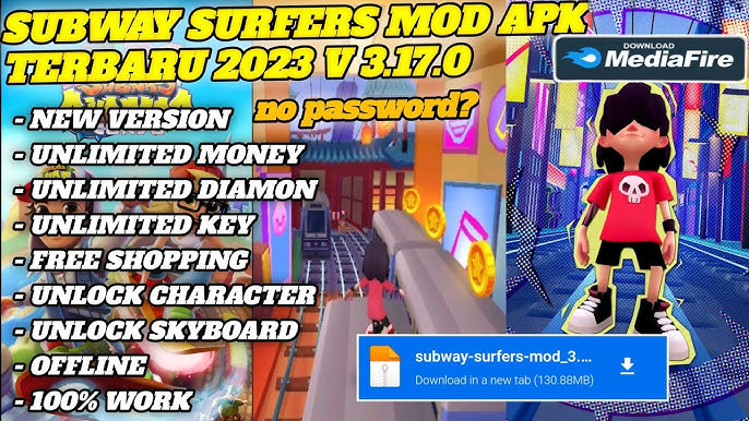 Subway Surfers (MOD, Unlimited Coins/Keys) 3.17.0 free on android