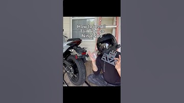 How to install tail tidy on a 2024 ninja 500 #Ninja500 #KawasakiNinja500 #NinjaLife #KawasakiLife