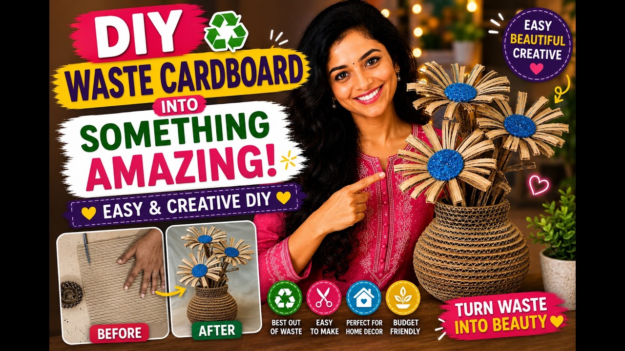 "Transform Waste Cardboard into Something Amazing!" - YouTube