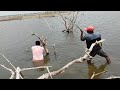 Unbelievable fishing video|Professional Fisherman Catching Big Rohu Fishes by Single hook