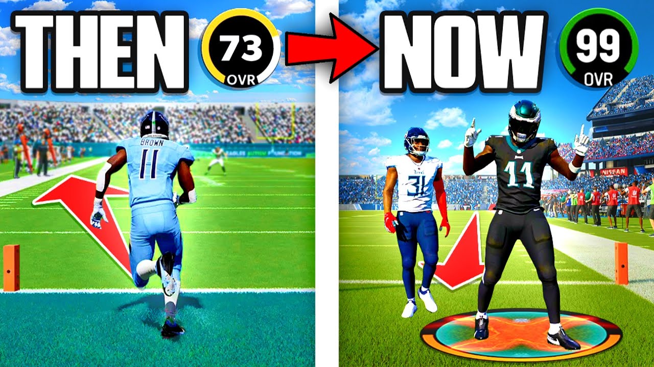 Scoring a 99 Yard TD with AJ BROWN on EVERY Madden!
