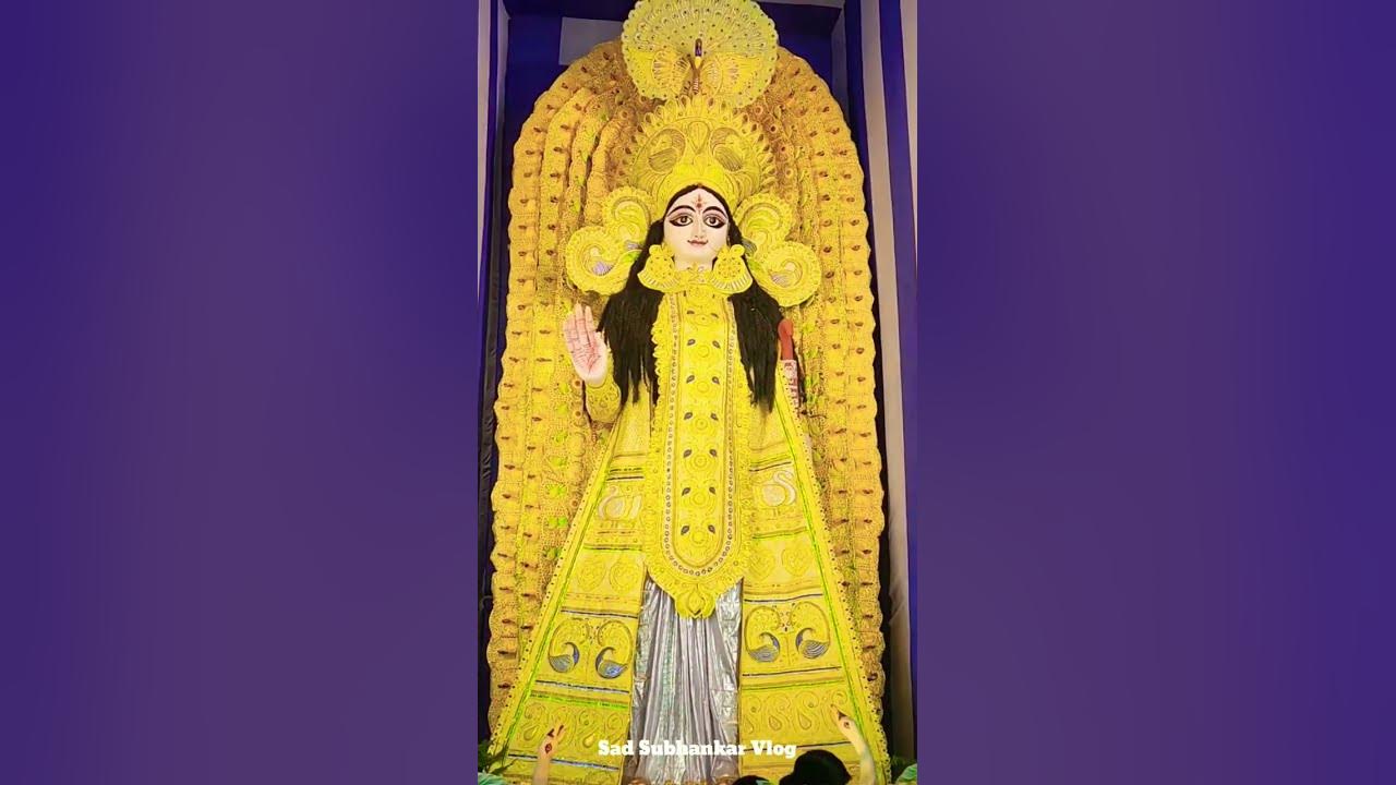 52 ফুটের সরস্বতী প্রতিমা| পৃথিবীর সবচেয়ে বড় সরস্বতী প্রতিমা তৈরি করা ...