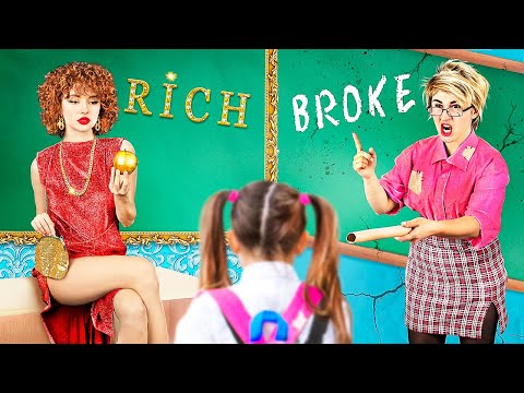 Rich Teacher vs Broke Teacher / 25 Funny Situations in School