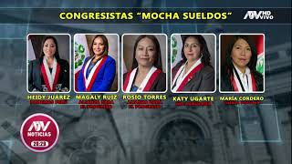 Las cinco congresistas "Mocha sueldos" - YouTube
