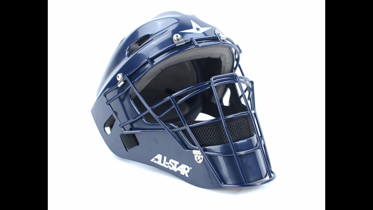 allstar football helmet All Star MVP Pro LT Baseball Catcher's Head circumference 19.75 All-Star MVP Pro Catcher's Helmet