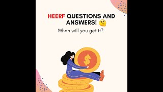 Heerf Answering Frequently Asked Questions