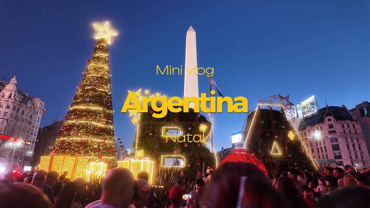 Natal em Buenos Aires: Obelisco iluminado + Fugazzeta na Pizzaria Güerrín | 🇦🇷