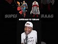 Superman vs Thragg?Be serious… this isn’t even close. One sun-dipped punch and its wraps—low diff.