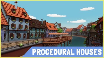 Procedural Stylized Houses in Houdini & Unity