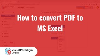 How to Convert PDF to Microsoft Excel