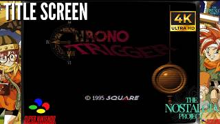 Chrono Trigger - Title Screen - SNES