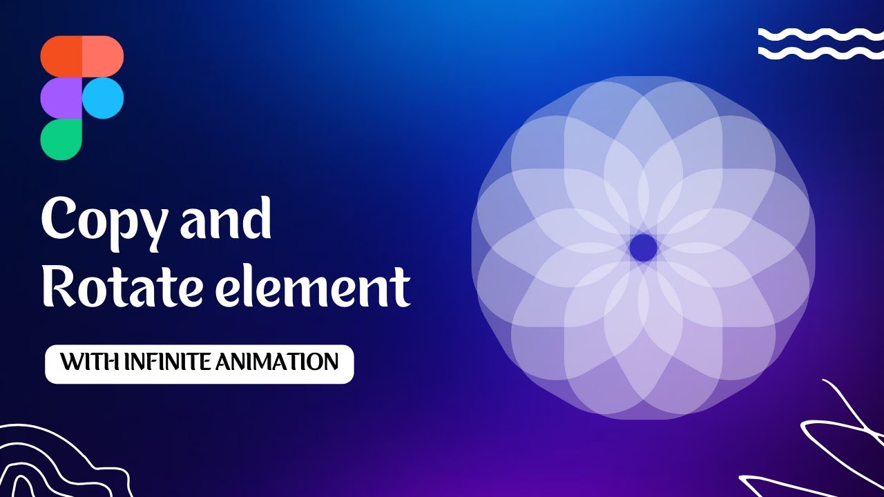 Copy and Rotate element with Infinite Rotation Animation in Figma - YouTube
