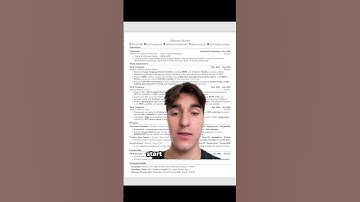 PERFECT Software Engineer Resume 📝#shorts #shortsfeed