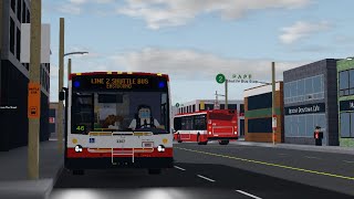 TTC Novabus LFS 3207 | Line 2 Shuttle to Pape Station [Roblox]