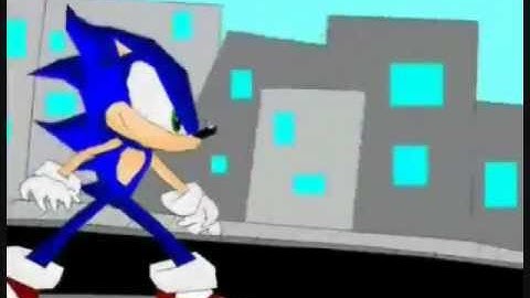 sonic animation (ms paint and w movie maker)