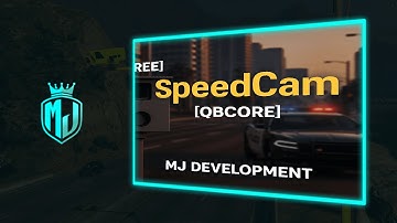 [FREE] SpeedCam System QBCORE – Smart Fines, Offline Charges, Police Integration | MJ DEVELOPMENT