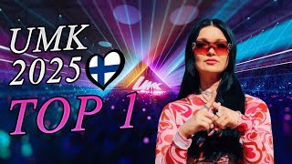 Umk 2025 - My Top 1 So Far Finland Eurovision 2025