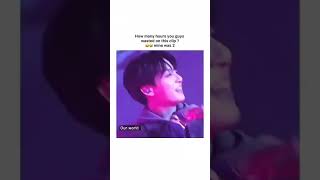 No one can beat him 😭||our world||#millionreason to love jk#bts