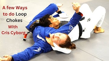 3 Loop Chokes From Turtle Position With Cris Cyborg | Cobrinha BJJ