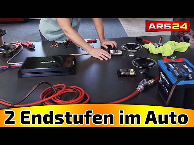 How to connect 2 power amplifiers correctly in the car | Tutorial | ARS24 -  YouTube