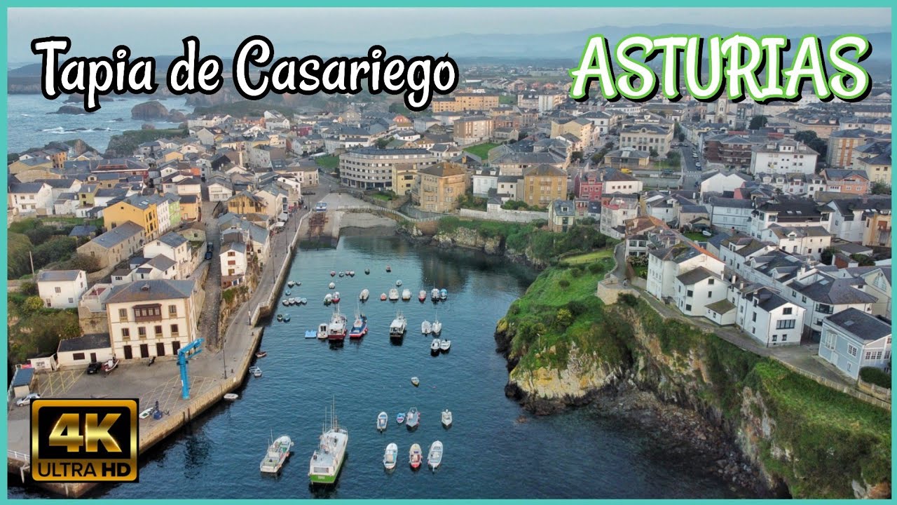 🇪🇦 TAPIA DE CASARIEGO, ASTURIAS. DRONE 4K