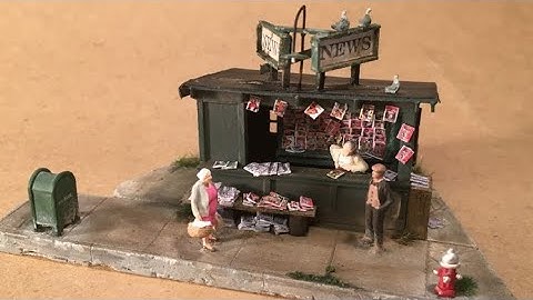 Scratchbuilding a Newsstand: Part One