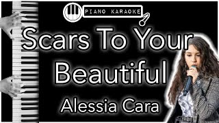 Scars To Your Beautiful - Alessia Cara - Piano Karaoke Instrumental Resimi