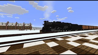 Minecraft Immersive Railroading mod: NKP 765 freight haul