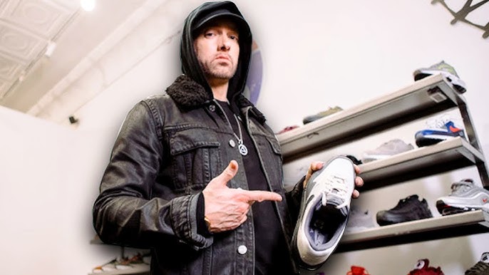 Eminem Previews the Air Jordan 3 'Slim Shady' PE's at the Super Bowl — Kick  Game