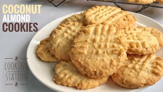 คุกกี้มะพร้าว อัลมอนด์ | Coconut Almond Cookies Recipe