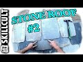 Hand Cut Stone Roof #2: Cut, Carry, Lay,  Punch, Align & Nail