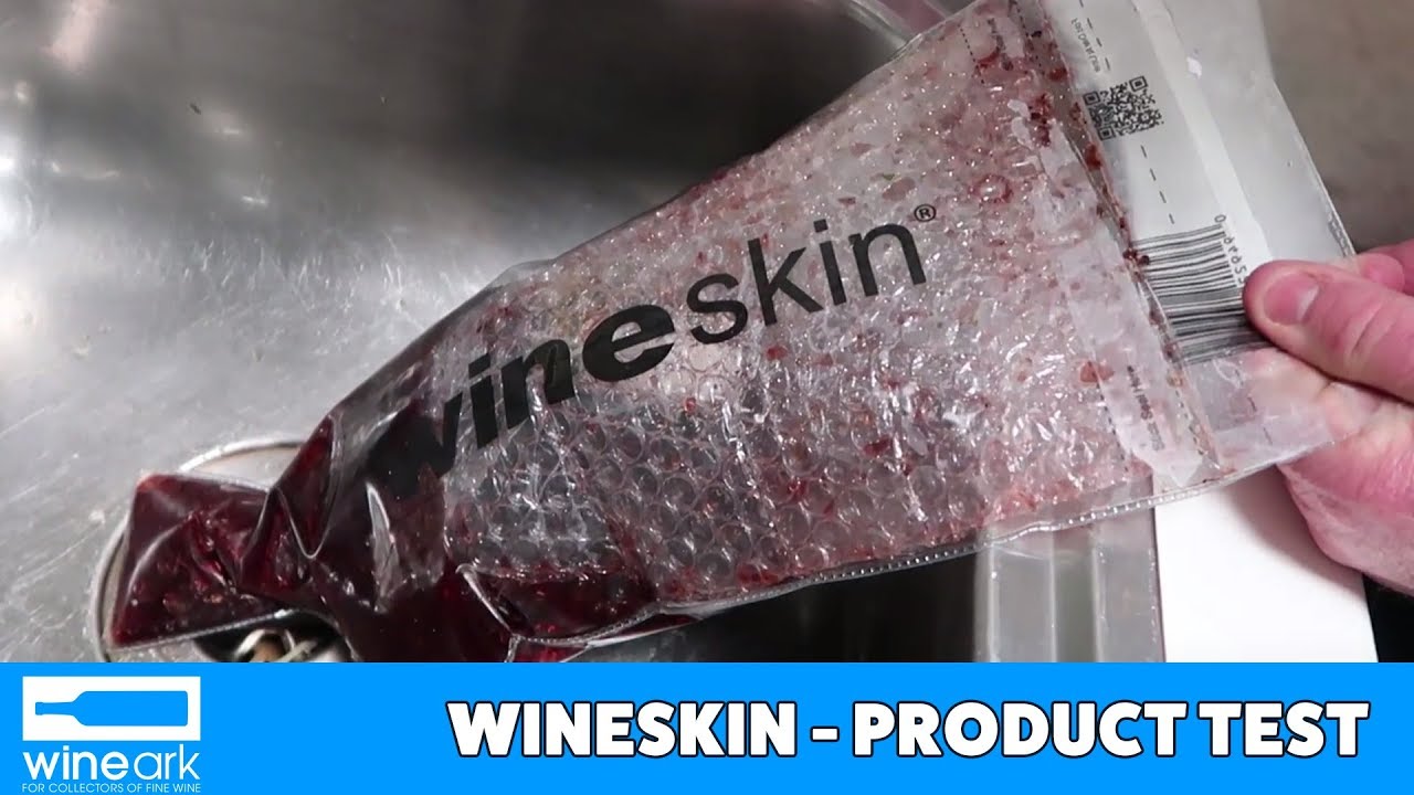 Wineskin Wine Bottle protection product test and bottle breaking !! YouTube