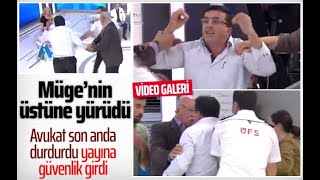 ATV canlıda Müge Anlı'nın üstüne yürüdü! Şaban Özcan olay çıkarda güvenlik girdi