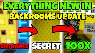 *NEW*😮EVERYTHING NEW IN THE BIG BACKROOMS UPDATE! Pet Simulator 99!