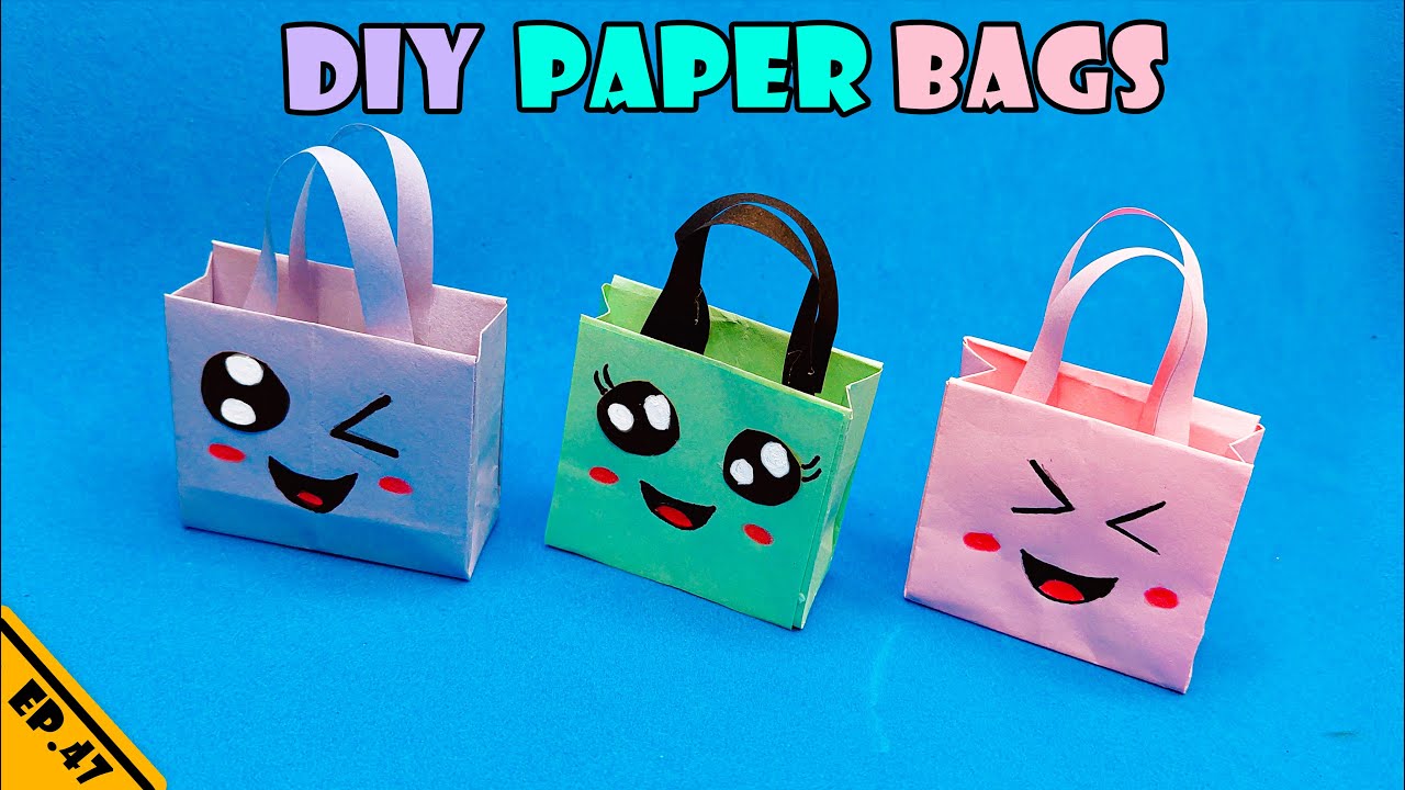 DIY Cute Paper Bags || How To Make a Cute Origami Bags || Easy Tutorial ...