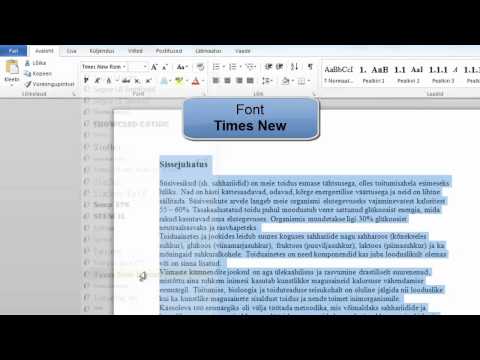 Video: Kuidas teksti suurust vähendada?