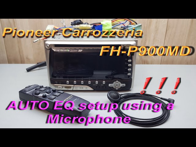 Pioneer Carrozzeria FH-P900MD Auto EQ setup using a microphone