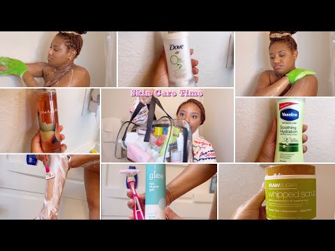 CUCUMBER ALOE AND GREEN TEA SHOWER ROUTINE| Deme Dacosta #showerroutine#springtime