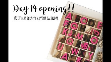 #giftmas Scrappy Advent Calendar: Day 14 opening (Katie)
