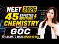 RE-NEET 2026 Chemistry 🔥General Organic Chemistry : MOST Expected 45 Questions || Saloni mam