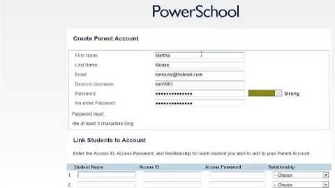 Creating Your Powerschool Parent Portal Account